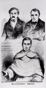 Jean-Baptiste Lacordaire, p. de Lamennais og F. Flocon av French School